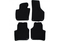 Bilmattor i velour passar till Skoda Superb 2008- 4 delar
