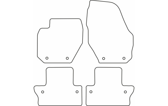 Bilmattor i velour passar till Volvo S60/V60 20, bild 6