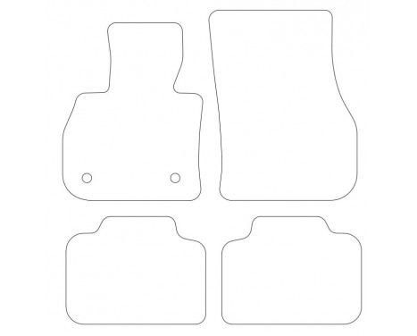 Bilmattor lämplig för Mini Countryman F60 2017- - 4-delad, bild 2