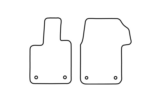 Bilmattor lämplig för Volkswagen Transporter T7 2022- (endast för), bild 2