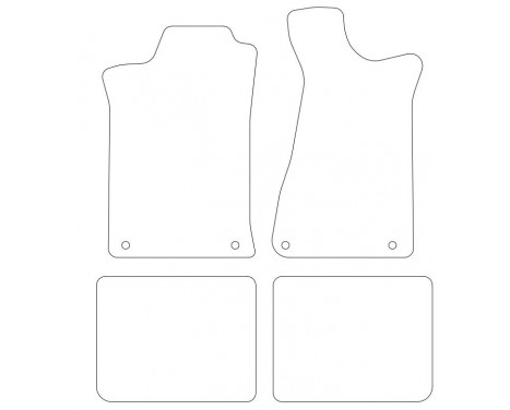 Bilmattor lämpliga för Audi 80 1991-1994 4-delade, bild 2