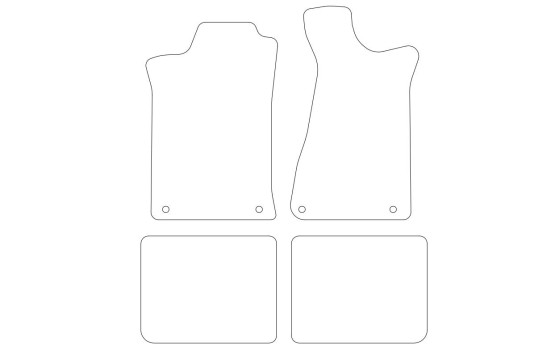 Bilmattor lämpliga för Audi 80 1991-1994 4-delade, bild 2