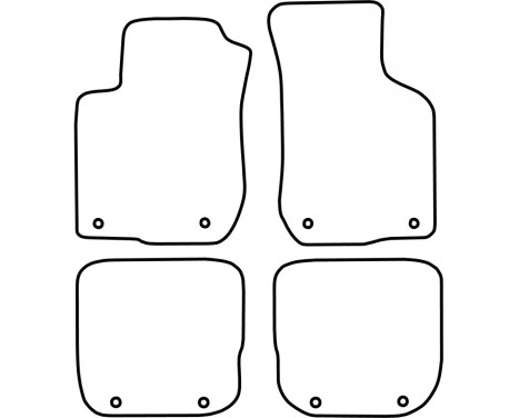 Bilmattor lämpliga för Audi A3 1996-2003 (velour), bild 6