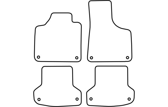 Bilmattor lämpliga för Audi A3 från 2003 (velour), bild 6