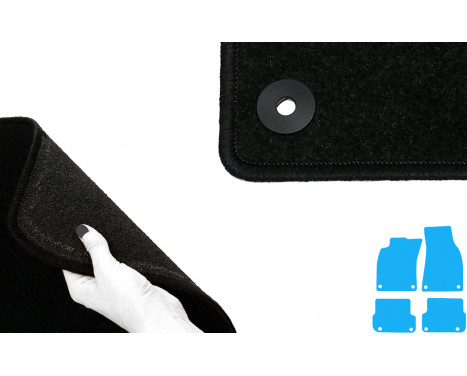 Bilmattor lämpliga för Audi A6 2007-2010 4-delade, bild 4