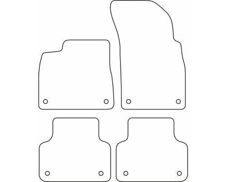 Bilmattor lämpliga för Audi Q7 2015-, bild 2