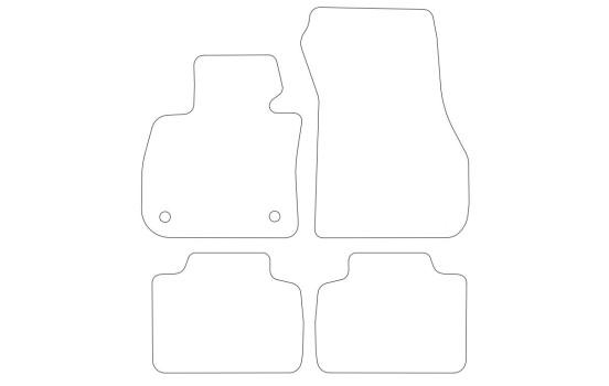 Bilmattor lämpliga för BMW 2-serie F22 2013- 4-delad, bild 2