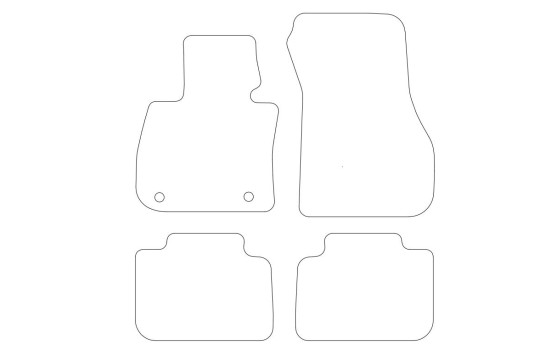 Bilmattor lämpliga för BMW X1 F48 2015- 4-delade, bild 2