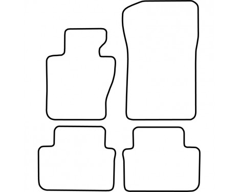 Bilmattor lämpliga för BMW X3 E83 2004-2010 4-delade, bild 2