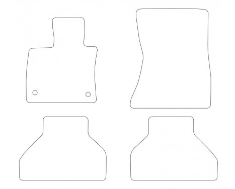Bilmattor lämpliga för BMW X5 E70 2008-2013 4-delade, bild 2