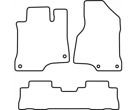 Bilmattor lämpliga för Chevrolet Captiva 2011-, bild 2
