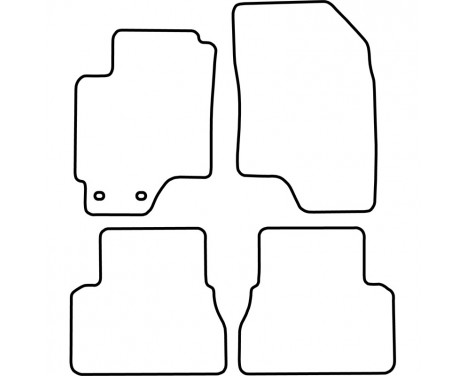 Bilmattor lämpliga för Chevrolet Epica 2006-2010, bild 2
