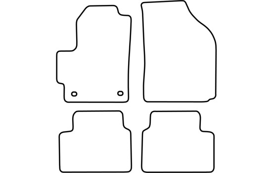 Bilmattor lämpliga för Chevrolet Matiz 2005-2010, bild 2