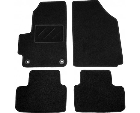 Bilmattor lämpliga för Chevrolet Matiz 2005-2011 4-delade