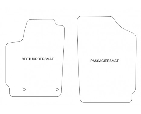 Bilmattor lämpliga för Citroën Berlingo 2003-2008 fram, set 2-, bild 2