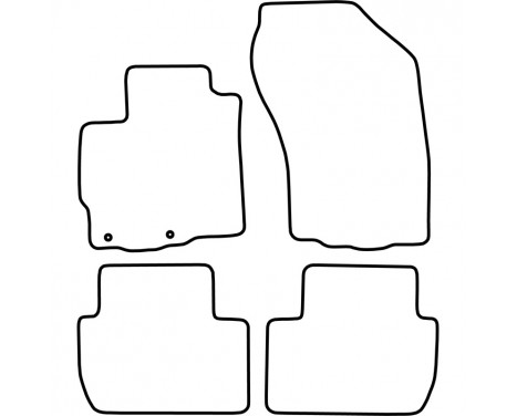 Bilmattor lämpliga för Citroën C-Crosser 2007-2012, bild 2