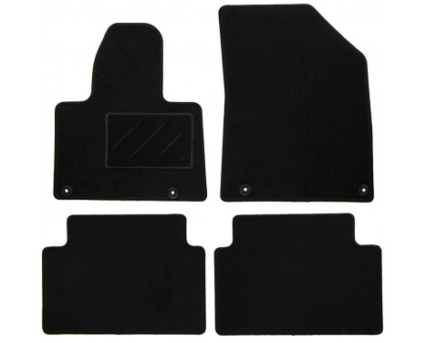 Bilmattor lämpliga för Citroën C5 2008- 4-delade