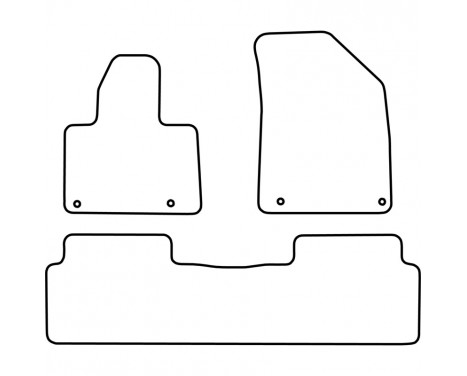 Bilmattor lämpliga för Citroen C5 från 2008 (3 delar), bild 2