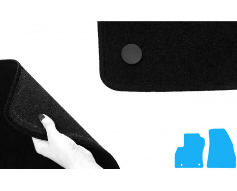 Bilmattor lämpliga för Citroën Nemo 2008- 2-delade, bild 4