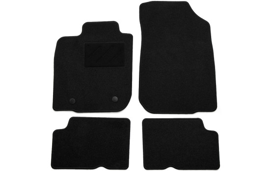 Bilmattor lämpliga för Dacia Duster 4X2 2010-2013 4-delade
