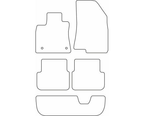 Bilmattor lämpliga för Dacia Jogger 2022- (7 personer), bild 2