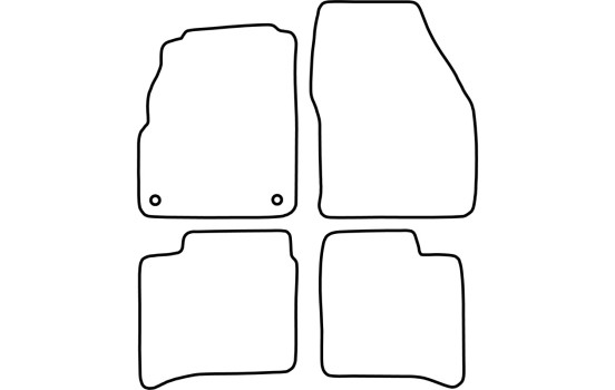 Bilmattor lämpliga för Daihatsu Applause 1989-2001, bild 2