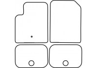 Bilmattor lämpliga för Dodge Journey 2008-