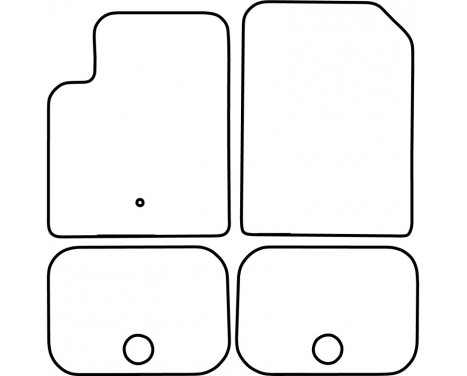 Bilmattor lämpliga för Dodge Journey 2008-