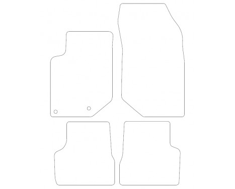 Bilmattor lämpliga för DS 3 Crossback 2019- 4-delade, bild 2