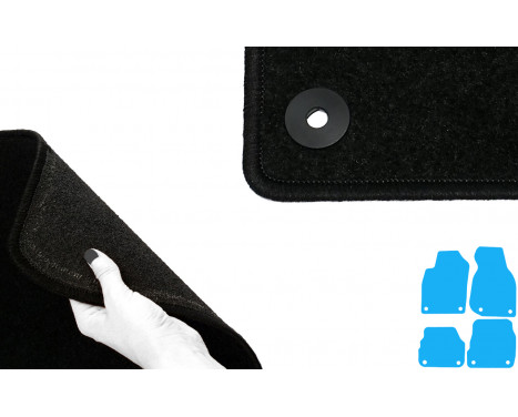 Bilmattor lämpliga för Fiat 500E 2020 - 4 delar, bild 3