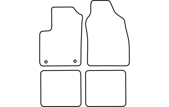 Bilmattor lämpliga för Fiat Panda 2003-2012, bild 2