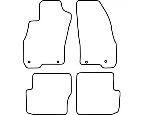 Bilmattor lämpliga för Fiat Punto Evo (5 dörrar) 2014-