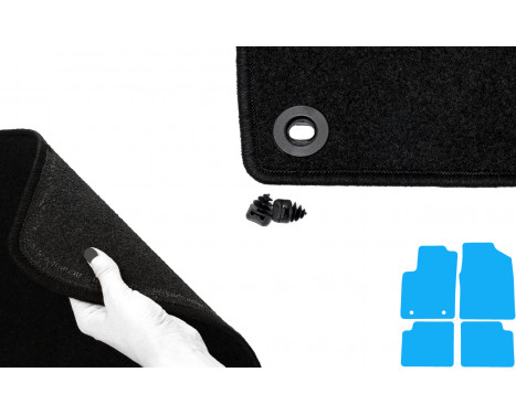 Bilmattor lämpliga för Ford Ka 2008- 4-delade, bild 5