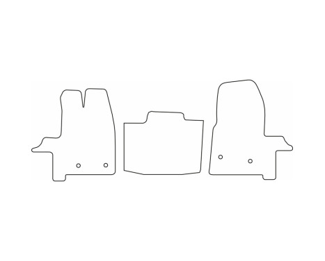 Bilmattor lämpliga för Ford Transit 2014- (endast för), bild 2