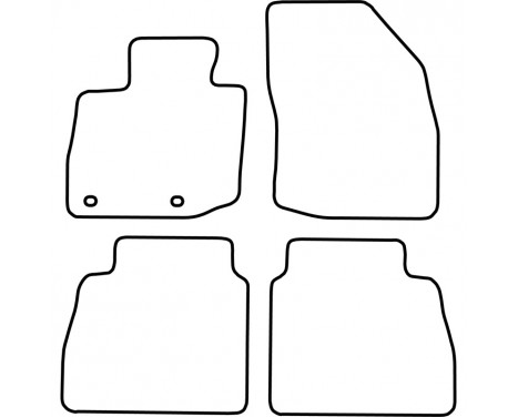 Bilmattor lämpliga för Honda Civic 3/5 dörrar från 2006, bild 2