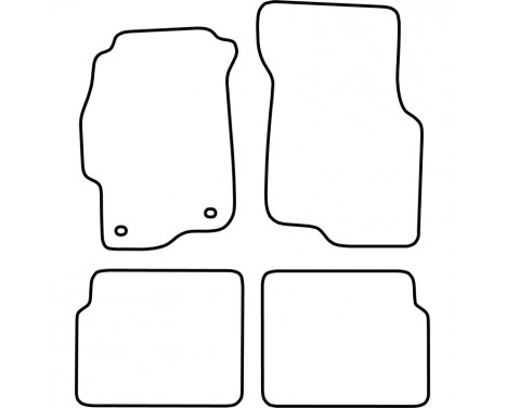 Bilmattor lämpliga för Honda Civic 5 dörrar 1998-2001, bild 2