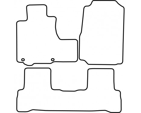 Bilmattor lämpliga för Honda CR-V från 2007, bild 2