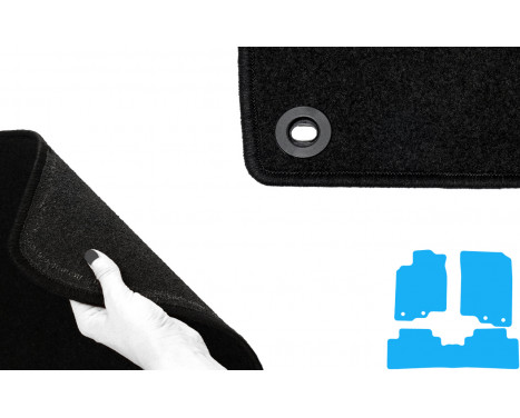 Bilmattor lämpliga för Honda Insight 2009- 3-delade, bild 5