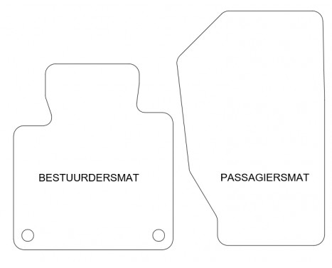 Bilmattor lämpliga för Honda S2000 2-delade, bild 2