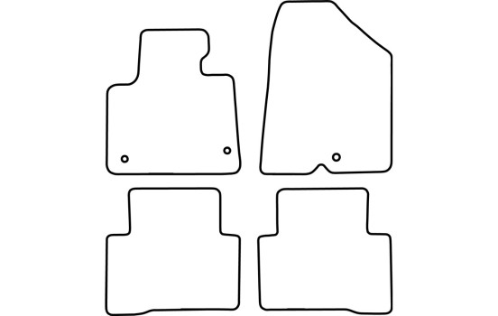 Bilmattor lämpliga för Hyundai Santa Fe från 2013 (5 personer), bild 3