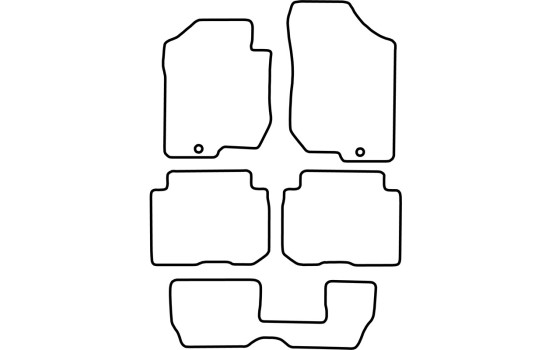 Bilmattor lämpliga för Kia Carens 2006-2011 (7 personer), bild 2
