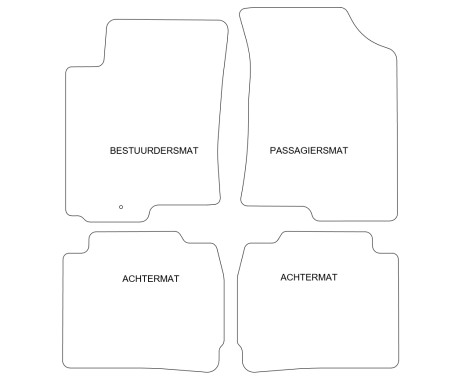 Bilmattor lämpliga för Kia Cerato 2004-2007 4-delade, bild 3