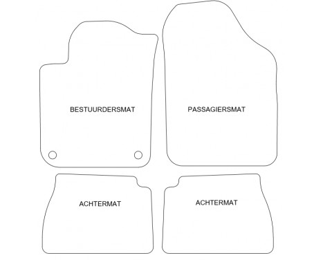 Bilmattor lämpliga för Kia Picanto 2004-2010 4-delade, bild 5