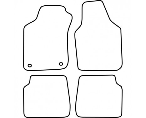 Bilmattor lämpliga för Kia Pride 1995-2000, bild 2