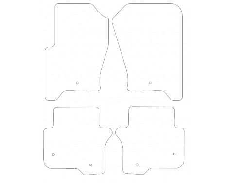 Bilmattor lämpliga för Landrover Discovery 2004-2009 4-delade, bild 2