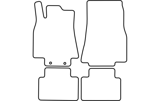 Bilmattor lämpliga för Mercedes A-klass 2004-2012, bild 2