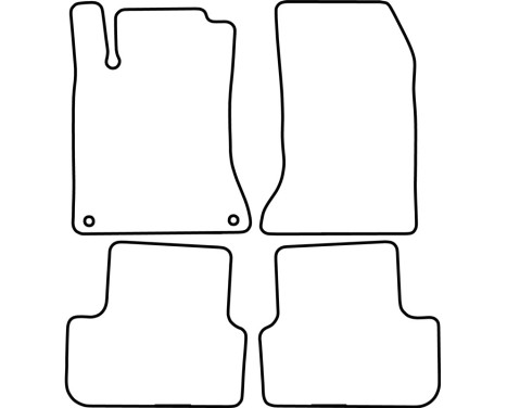 Bilmattor lämpliga för Mercedes A-klass W176 och B-klass W24, bild 3