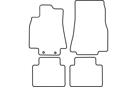 Bilmattor lämpliga för Mercedes B-klass 2005-2012 (Manuell), bild 2