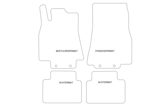Bilmattor lämpliga för Mercedes-Benz A-klass W169 2005-2012, bild 4