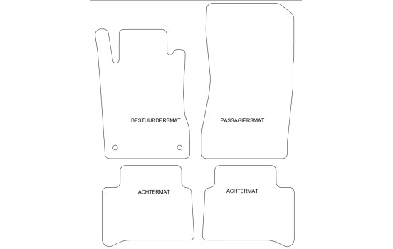 Bilmattor lämpliga för Mercedes-Benz E-Klass W211 2002-2005, bild 2